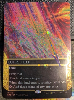 LOTUS FIELD #113 Borderless Galaxy Foil - Edge of Eternities - MTG Magic - Image 1