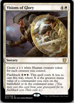 Commander: Innistrad: Midnight Hunt #32 Visions of Glory - Image 1