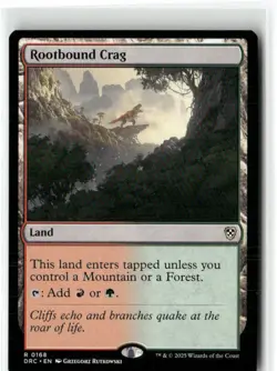 Rootbound Crag Commander: Aetherdrift NM MAGIC MTG - Image 1
