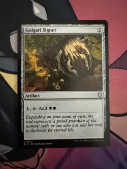 Golgari Signet 0272 Non Foil Uncommon Bloomburrow Commander MTG Near Mint - Image 1