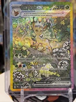 Leafeon ex 144/131 Prismatic Evolutions SIR ALT ART Rare Pokemon From godpack - Image 1
