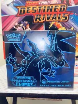 Phantasmal Flames Pokemon Center ETB - Fully SEALED Sharp Corners - Image 1