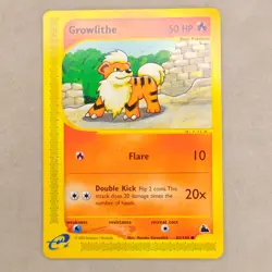NM Near Mint Growlithe - 62/144 Skyridge - Pokemon TCG - 2003 Non Holo - Image 1
