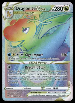 Dragonite VSTAR (Secret) 081/078 Pokemon GO Holo NM - Image 1