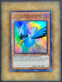Yugioh Blackwing - Blizzard the Far North BLCR-EN059 Ultra Rare 1st Ed NM - Image 1