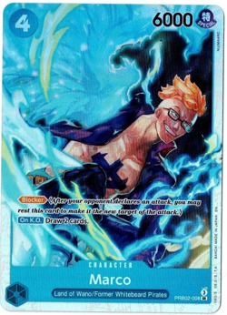 One Piece TCG Marco PRB02-008 SR Foil The Best Vol.2 - English NM - Image 1