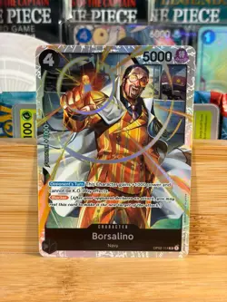 BORSALINO OP02-114 Paramount War Holo Super Rare One Piece TCG Near Mint - Image 1