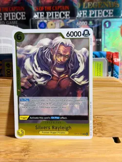 SILVERS RAYLEIGH OP14-108 The Azure Sea's Seven Rare Holo One Piece TCG NM - Image 1