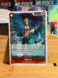 MARCO OP02-018 Paramount War Rare Holo One Piece TCG Near Mint - Image 1