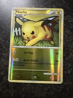 Pokemon Card Pikachu 78/123 Heartgold & Soulsilver Reverse Holo - Image 1