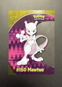 Mewtwo Topps Chrome Pokemon TV Animation Edition Clear Chase Cards #PC5 2000 - Image 1