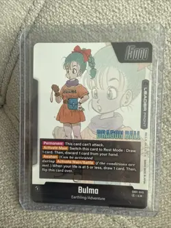 BULMA SB01-045 GOLD Leader Dragon Ball Manga Booster Fusion World Rare Card 🔥 - Image 2
