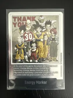 Son Goku E-60 Silver Energy Marker Dragon Ball Manga Booster Card Fusion World - Image 1