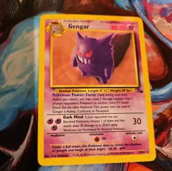 Gengar 20/62 | Fossil Set | LP | Non-Holo Rare Pokemon Card - Image 1