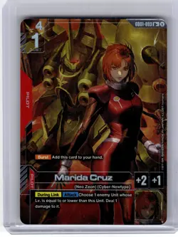 2025 Gundam Card Game Marida Cruz Newtype Rising R+ Foil #GD01-093 - Image 1