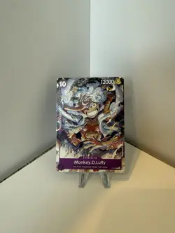 ONE PIECE CARD GAME MONKEY D. LUFFY GEAR 5 ENGLISH LIMITED PROMO CARD NEAR MINT - Image 1
