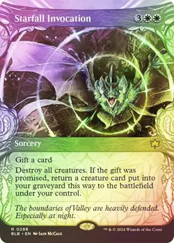 Starfall Invocation Foil Showcase Bloomburrow NM MTG - Image 1