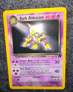 Pokemon TCG Dark Alakazam 18/82 Team Rocket Regular NM/LP - Image 1