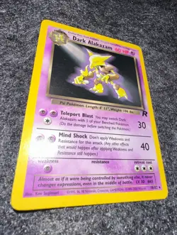 Pokemon TCG Dark Alakazam 18/82 Team Rocket Regular NM/LP - Image 2
