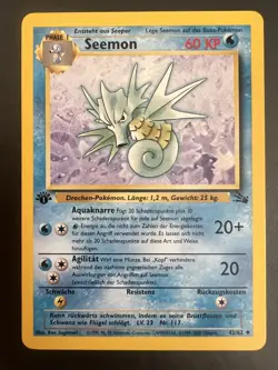 Pokemon TCG - Seemon 42/62 Fossil Set - 1. Edition - Near Mint - Image 1