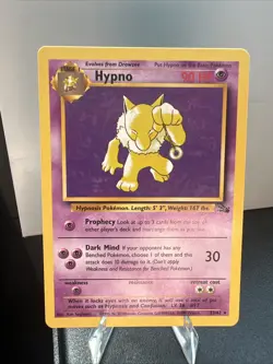 Hypno Rare 23/62 Fossil Pokemon NM WOTC - Image 1