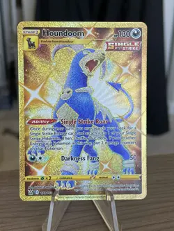 Pokemon Houndoom 179/163 Battle Styles Secret Rare Full Art Holo NM - Image 1