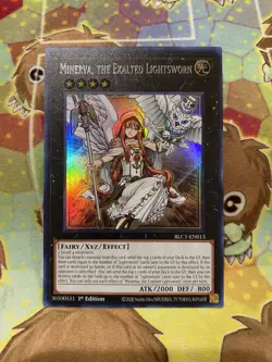 Yu-Gi-Oh! TCG Minerva, the Exalted Lightsworn (S) BLC1-EN013 Ultra Rare 1st Ed - Image 1