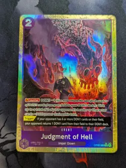 Judgment of Hell OP02-089 Alt Art The Best PRB01 English One Piece - Image 1