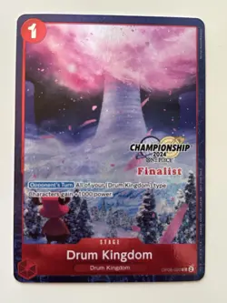 Drum Kingdom OP08-020 ONE PIECE TCG 2024 Championship Finalist-NM English Card - Image 1