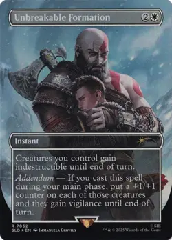 1x Unbreakable Formation (#7052) - Extended Art NM Eng MTG - Secret Lair Drop - Image 1