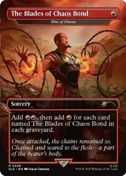1x Rite of Flame "The Blades of Chaos Bond" - Exte NM Eng MTG - Secret Lair Drop - Image 1