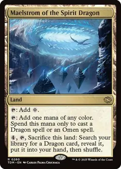 Maelstrom of the Spirit Dragon NM RARE Land Tarkir: Dragonstorm TDM MTG Regular - Image 1