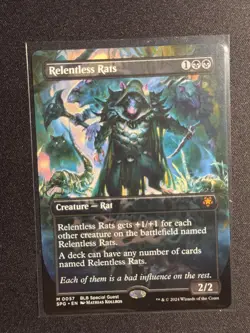 Special Guests Relentless Rats (Borderless) #57 MTG NM - Image 1