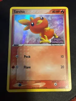 Pokemon TCG Torchic 83/110 Reverse Holo Stamped EX Holon Phantoms Rare 2006 - Image 1