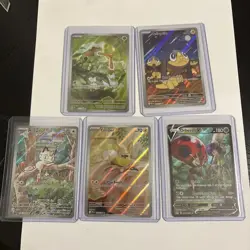Pokemon Card Lot 5 English IR Meowth Yamper Orbeetle Caterpie - Image 1