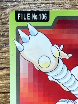 Pokemon Carddass Card Hitmonlee File No.106 Bandai Pocket Monsters 1997 - Image 3