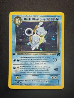 Pokemon TCG Dark Blastoise #3 1st Edition Team Rocket Holo Rare - LP++ - Image 1