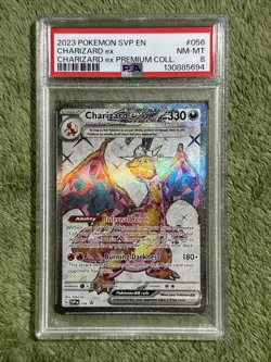 2023 Pokemon SVP EN-SV Black Star Promo #056 Charizard ex PSA 8 - Image 1