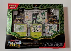 Pokemon paldean fates premium collection box Meowscarada Ex New Sealed - Image 1