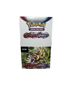Pokemon TCG Scarlet and Violet Base Set Half Booster Box, 18 Boosters, Unsealed - Image 1