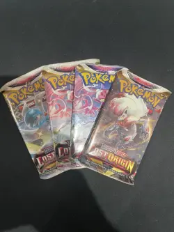 4 x Pokemon TCG Lost Origin Loose Booster Packs New Sealed - Image 1