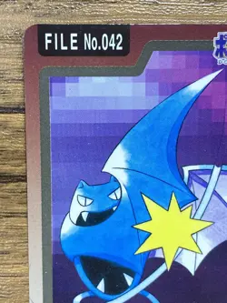 Pokemon Carddass Card Golbat File No.42 Bandai Pocket Monsters 1997 Japan - Image 3