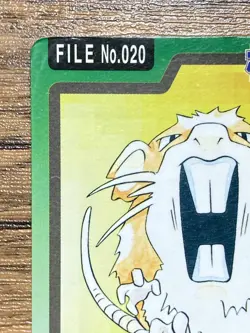 Pokemon Carddass Card Raticate File No.20 Bandai Pocket Monsters 1997 - Image 3