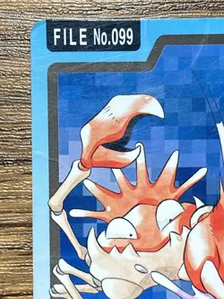 Pokemon Carddass Card Kingler File No.99 Bandai Pocket Monsters 1997 - Image 3