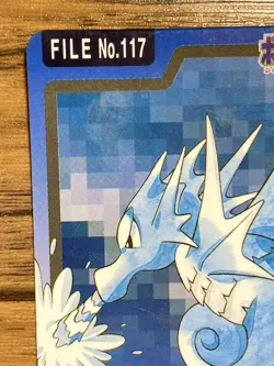 Pokemon Carddass Card Seadra File No.117 Bandai Pocket Monsters 1997 Japan - Image 3