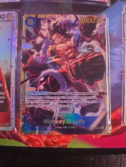 One Piece CCG Monkey.D.Luffy Foil 8 Card Lot NM condition - Image 3