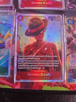 One Piece CCG Monkey.D.Luffy Foil 8 Card Lot NM condition - Image 4