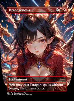Dracogenesis - MTG Anime Custom - Playtest- Not For Sanctioned Play - Image 1