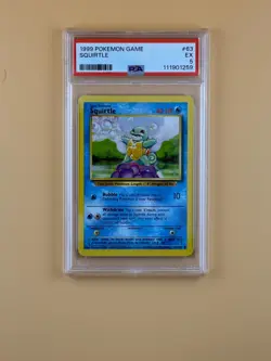 Pokemon Squirtle 063/102 Base Set PSA 5 - Image 1
