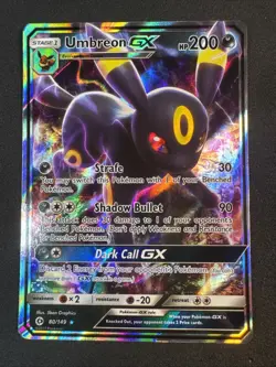Umbreon GX 80/149 SM Base Set Holo Sun & Moon Pokemon - Image 1